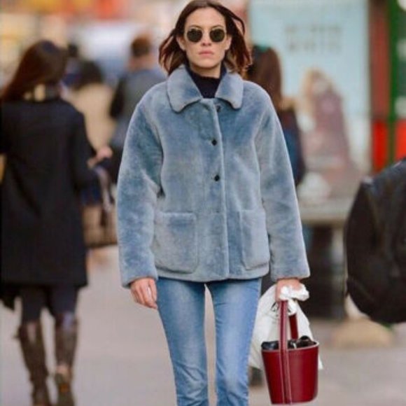 STAUD Bissett Snakeskin-Embossed Leather Bucket Bag - Picture 6 of 7